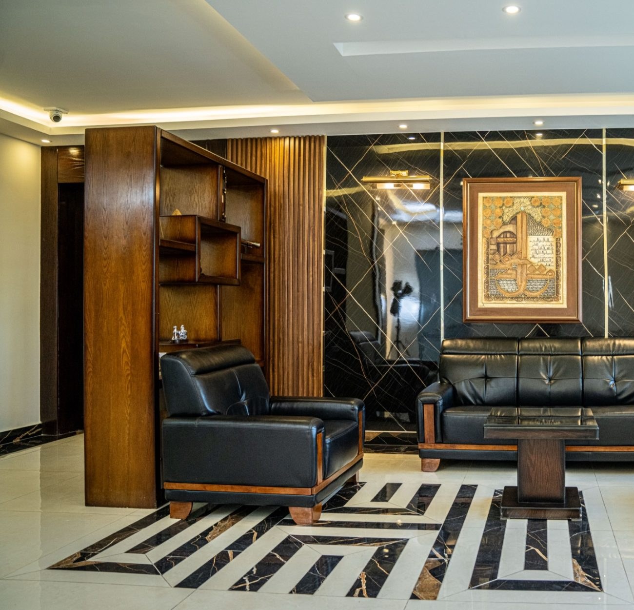 The reception of the firm's head office in Shmeisani, Amman.